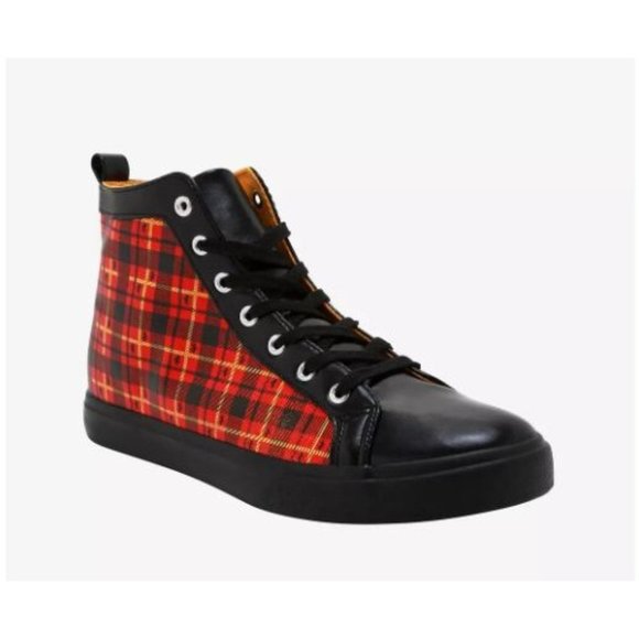 Harry Potter Gryffindor House Plaid Hi-Top Lace-Up Sneaker Men's Size 10 NWT - Picture 14 of 14